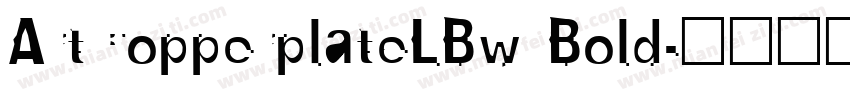 ArtCopperplateLBw Bold字体转换